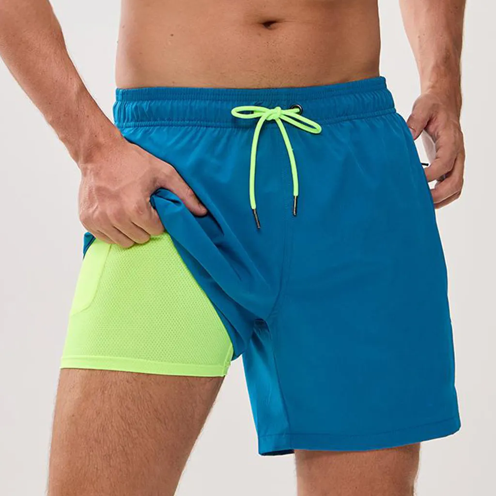 Custom Men's Modest Swim Trunks with Supportive Quick-Dry Liner