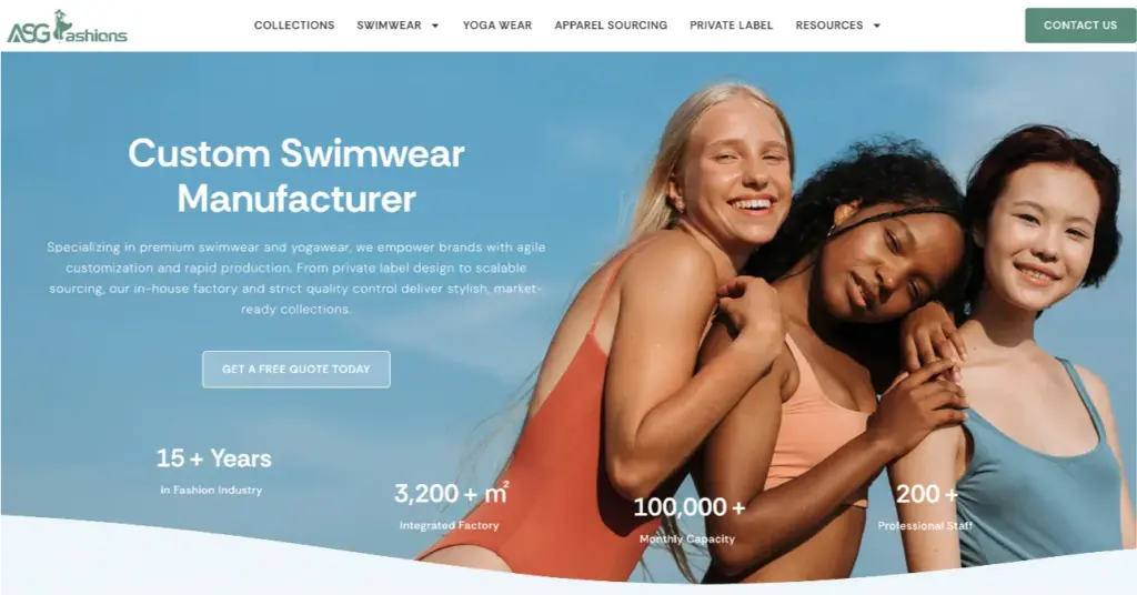 private label swimwear manufacturer asg fashions