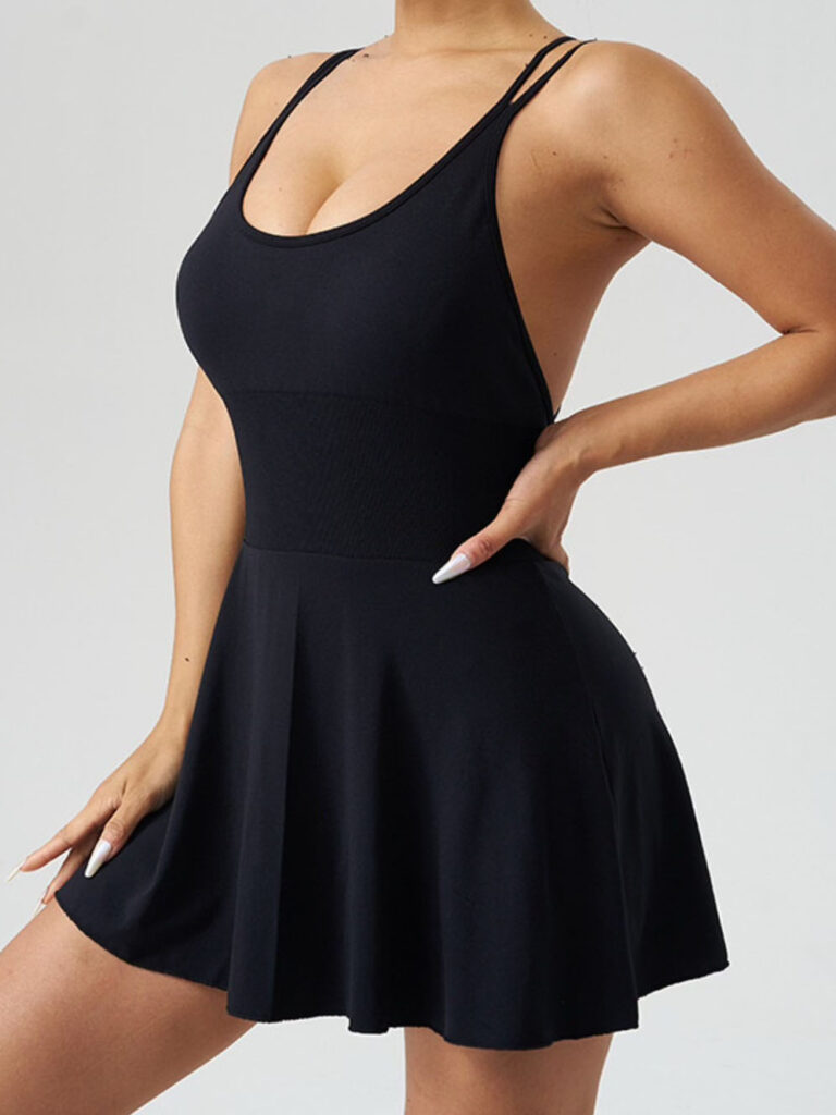 Custom Women Tennis Yoga Dress One Piece Activewear