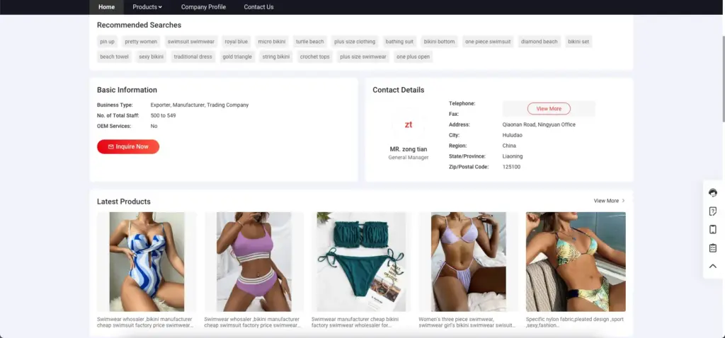 Xingcheng Yansha Swimwear